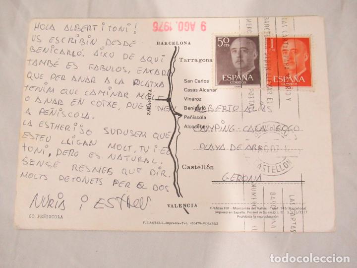 Postales: Pe&ntilde;&iacute;scola - Circulada - Foto 2