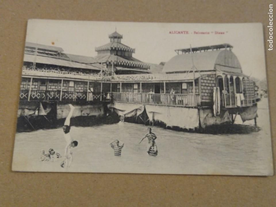 Postkarten: Alicante. Balneario Diana. 27 Bazar Arca de No&eacute;. Sin circular.