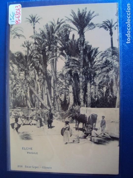 Postales: (PS-63013)POSTAL DE ELCHE-PAISAJE.BAZAR LOPEZ