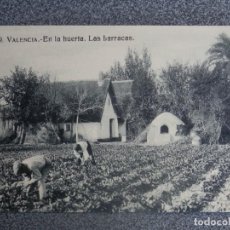 Cartes Postales: VALENCIA EN LA HUERTA. LAS BARRACAS POSTAL ANTIGUA EDICIONES ROSENDE PALOMARES. Lote 196747985