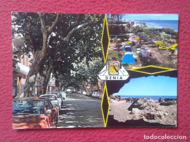 Postales: POSTAL POST CARD DE DENIA ALICANTE DIVERSAS VISTAS ED. PERGAMINO ESCRITA Y CIRCULADA CON SELLO - Foto 1 - 197390545