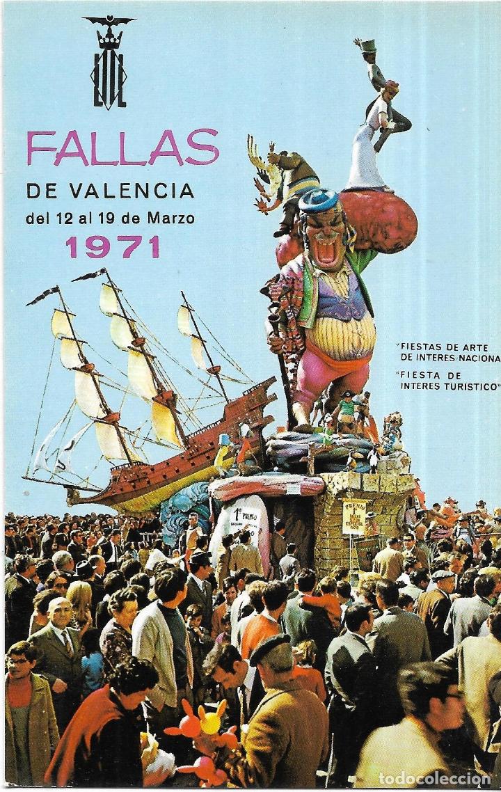 Postales: :::: FA267 - POSTAL - FALLAS DE VALENCIA - 1971 - Foto 1