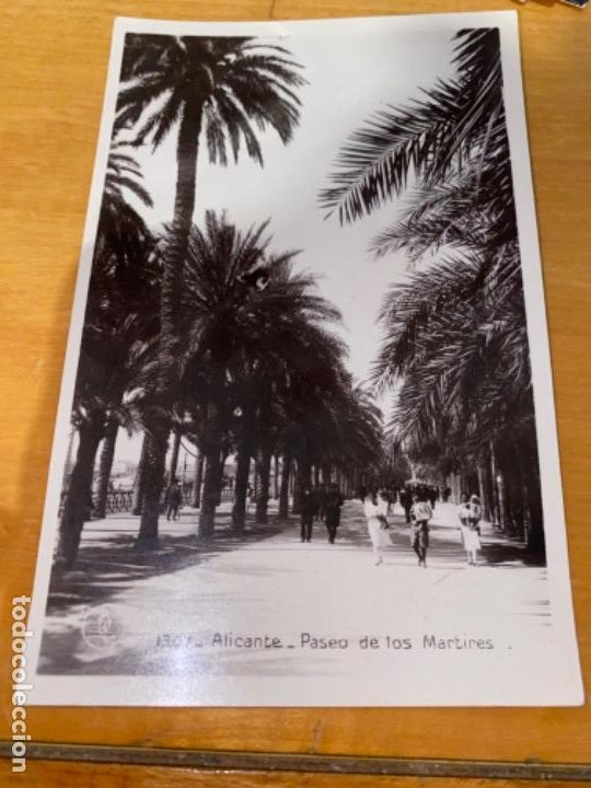 Postais: ANTIGUA POSTAL ALICANTE PASEO DE LOS M&Aacute;RTIRES 1307 COLECCION UNIQUE