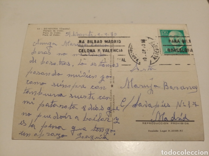 Postales: Postal Benidorm - Foto 2