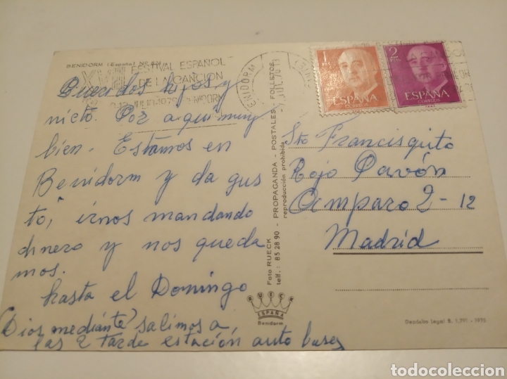 Postales: Postal Benidorm - Foto 2