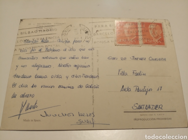 Postales: Postal Benidorm - Foto 2
