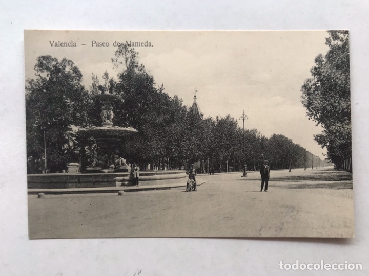 Postkarten: VALENCIA. Postal Animada. Paseo de Alameda. Edita: Ed. A. Teruel (h.1910?) Sin Circular...