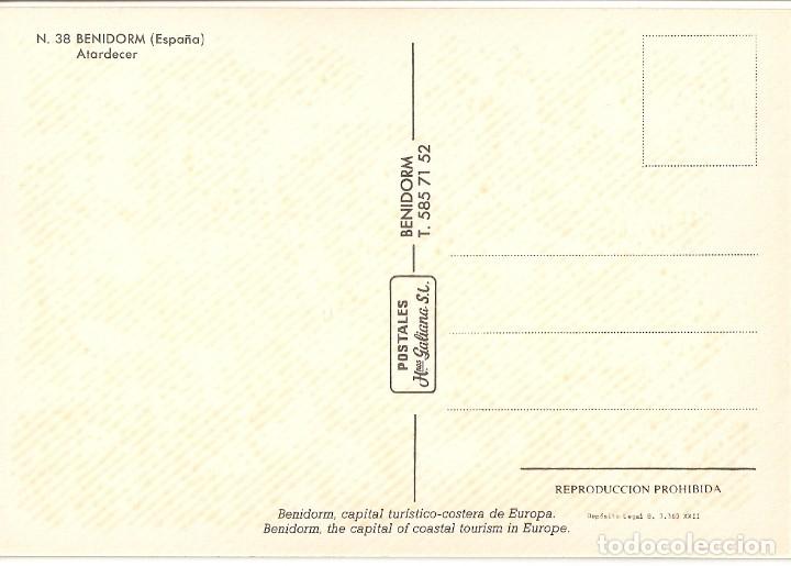 Postales: POSTAL BENIDORM - N&ordm; 38 - Foto 2