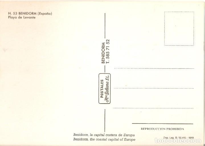 Postales: POSTAL BENIDORM - N&ordm; 53 - Foto 2