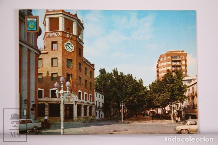 Cartoline: Postal Gandia - Paseo de Germanias - Banco de Valencia - Ed. A Subirats