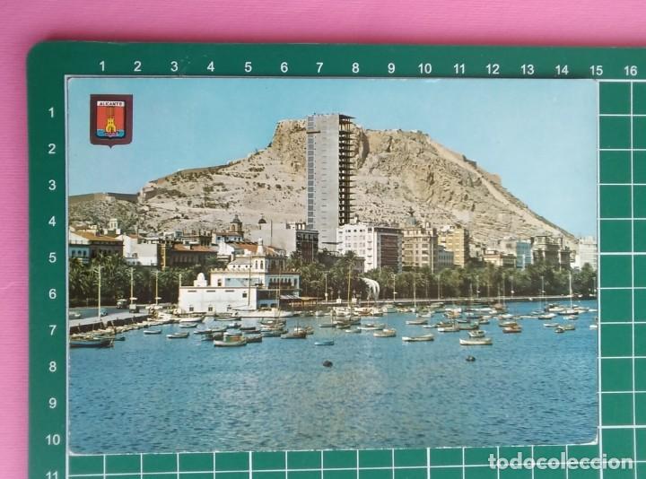 Cartes Postales: POSTAL CIRCULADA - ALICANTE - CASTILLO DE SANTA BARBARA Y PUERTO