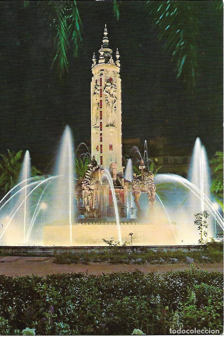 Postais: ALICANTE - PLAZA DE LOS LUCEROS-FUENTE ILUMINADA