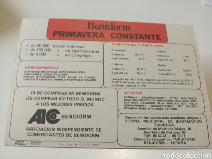 Postales: Benidorm primavera constante - Foto 1