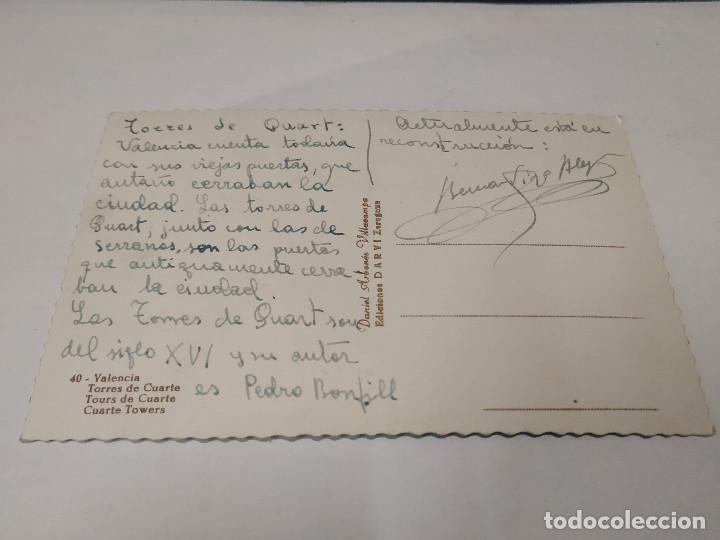 Postales: VALENCIA - POSTAL VALENCIA - TORRES DE CUARTE - Foto 2