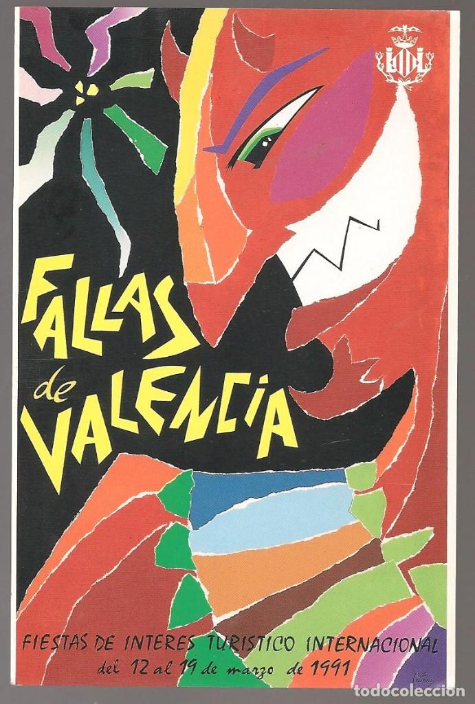 Postales: postal FALLAS VALENCIA, 2&ordm; premio cartel 1991, autor Ivan Argedas Perez , . ni