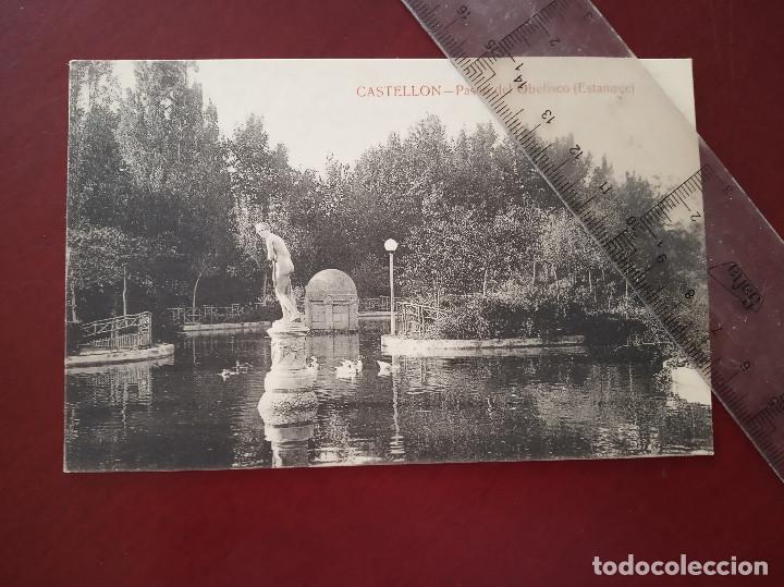 Postcards: postal castellon paseo del obelisco (estanque)