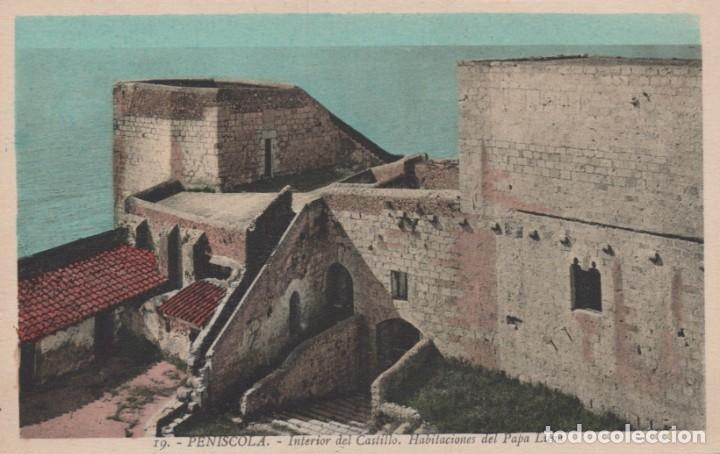 Postkarten: POSTAL PE&Ntilde;ISCOLA - EXTERIOR DEL CASTILLO - HABITACIONES DEL PAPA LUNA - ROISIN - 19
