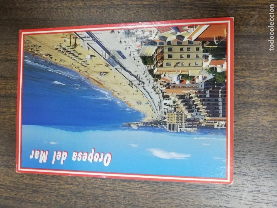 Cartes Postales: TARJETA POSTAL. OROPESA DEL MAR. CASTELLON. PLAYA MORRO DE GOS Y PASEO MARITIMO.
