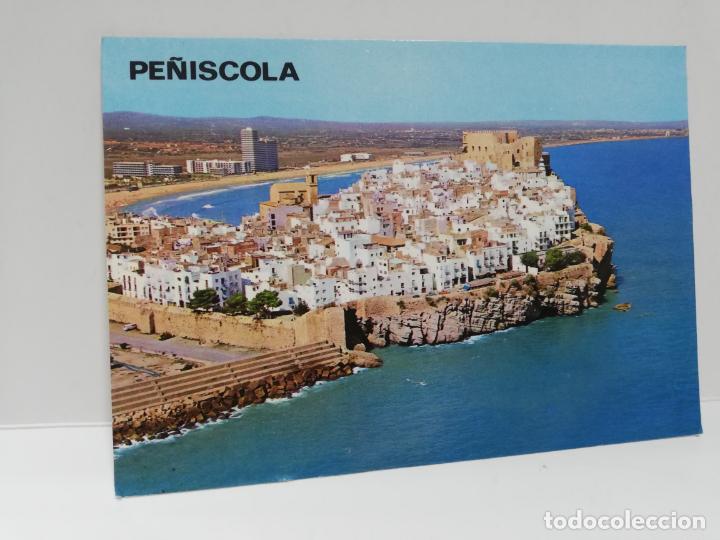 Cartes Postales: TARJETA POSTAL. PE&Ntilde;ISCOLA. CASTELLON. VISTA AEREA.