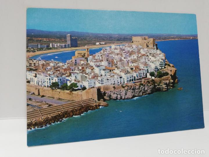Cartes Postales: TARJETA POSTAL. COSTA DEL AZAHAR. PE&Ntilde;ISCOLA. CASTELLON. VISTA AEREA.