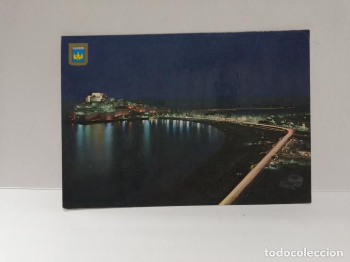 Cartes Postales: TARJETA POSTAL. PE&Ntilde;ISCOLA. CASTELLON. VISTA NOCTURNA.