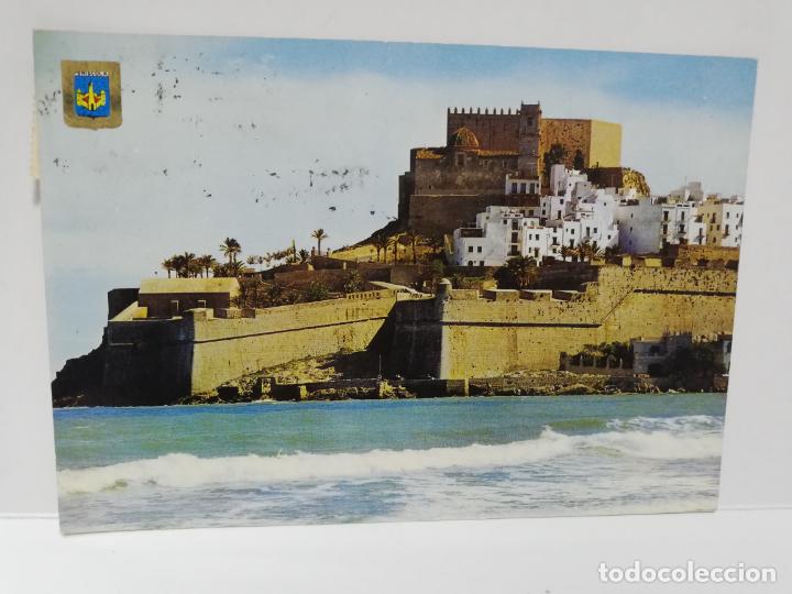 Cartes Postales: TARJETA POSTAL. PE&Ntilde;ISCOLA. CASTELLON. CASTILLO Y MURALLAS.