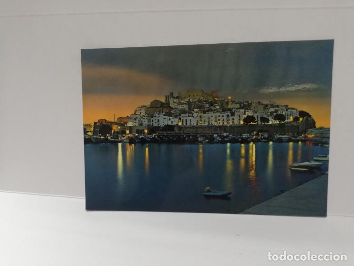 Cartes Postales: TARJETA POSTAL. PE&Ntilde;ISCOLA. CASTELLON. VISTA PARCIAL NOCTURNA.