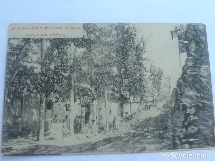 Postales: GRAN BALNEARIO DE FUENTE PODRIDA. CASA DE BA&Ntilde;OS