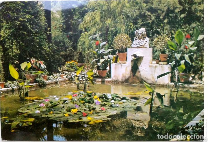Postales: Elche. 11 Huerto del Cura. El tocador de la Dama de Elche. Garc&iacute;a Garrabella. Usada con sello. Color