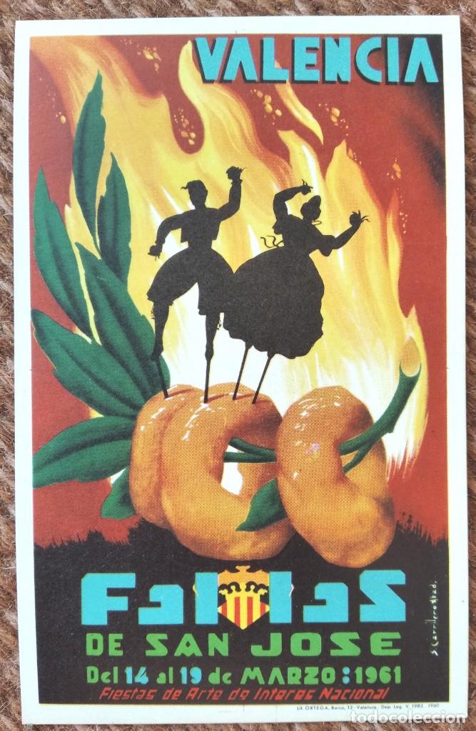 Postales: VALENCIA - FALLAS 1961 - Foto 1