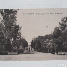 Postales: ANTIGUA POSTAL, CASTELLON, ANDEN CENTRAL DEL PASEO DE RIBALTA, ED SEGARRA PAPELERIA, TARJETA POSTAL