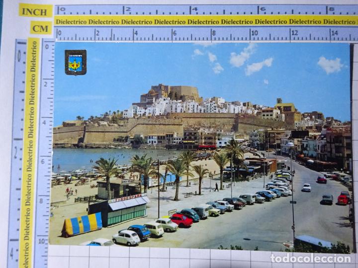 Cartes Postales: POSTAL DE CASTELL&Oacute;N. A&Ntilde;O 1974. PE&Ntilde;&Iacute;SCOLA VISTA GENERAL. COCHES SEAT RENAULT. 85 ESCUDO ORO. 1131