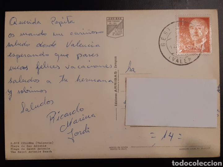 Postales: Postal de Valencia. Cullera. - Foto 2