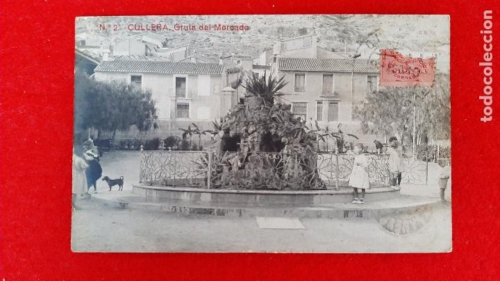 POSTAL VALENCIA CULLERA GRUTA DEL MERCADO FOTOGRAFICA ORIGINAL P1042 (Postales - España - Comunidad Valenciana Antigua (hasta 1939))