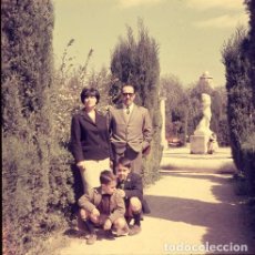 Postales: DIAPOSITIVA ESPAÑA VALENCIA VIVEROS 1966 GRAN FORMATO 55MM SPAIN FOTO PHOTO RETRATO FAMILIA PARQUE. Lote 231142005