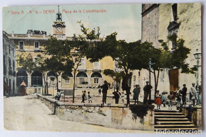 Postales: DENIA PLAZA DE LA CONSTITUCION - Foto 1