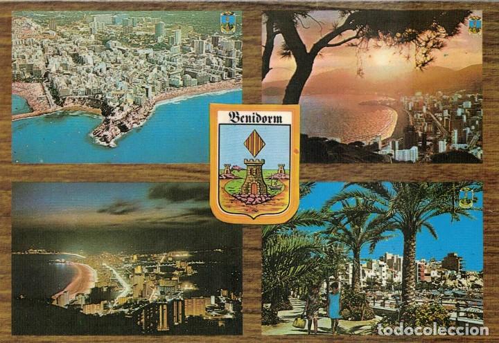 Postales: Benidorm. / Con 2 sellos. Postal sin circular - Foto 1