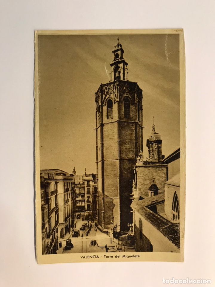 Postais: VALENCIA. Postal. Torre del Miguelete. Edita: ediciones M. Arribas (h.1940?) S/C