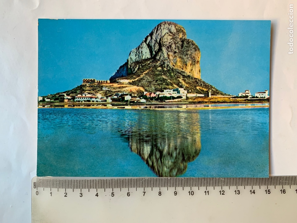 Postkarten: POSTAL. PE&Ntilde;&Oacute;N DE IFACH. ALICANTE. EL PE&Ntilde;&Oacute;N REFLEJADO EN LAS SALINAS. FOT. CAMPA&Ntilde;A-PUIG-FERRAN.