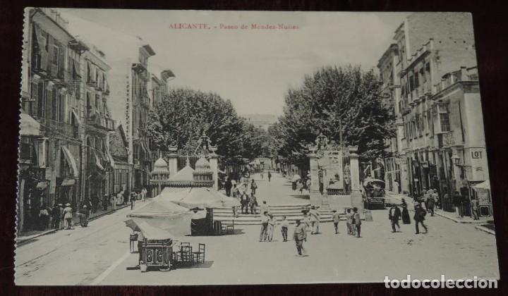 Postkarten: POSTAL DE ALICANTE, PASEO DE MENDEZ NU&Ntilde;EZ. ED. BAZAR ARCA DE NOE. SIN CIRCULAR.