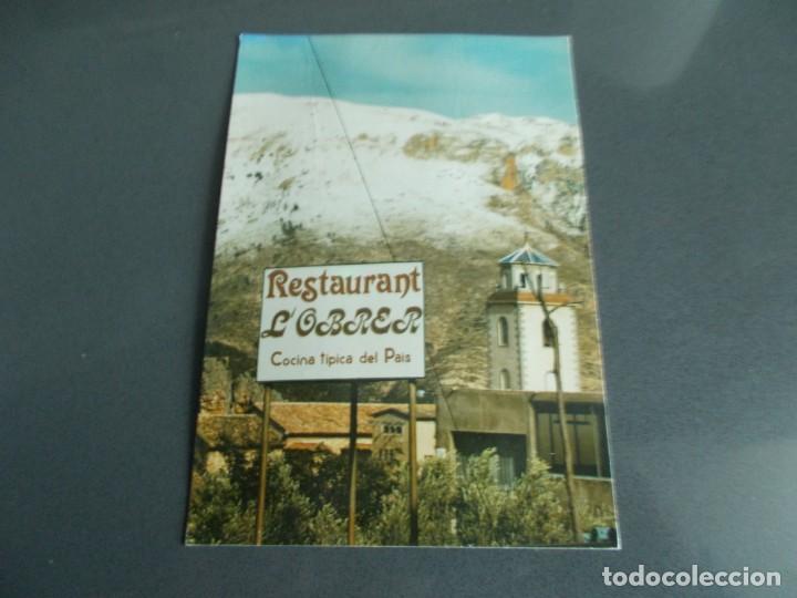 Postais: BENIMANTELL -- ALICANTE -- RESTAURANT L'OBRER