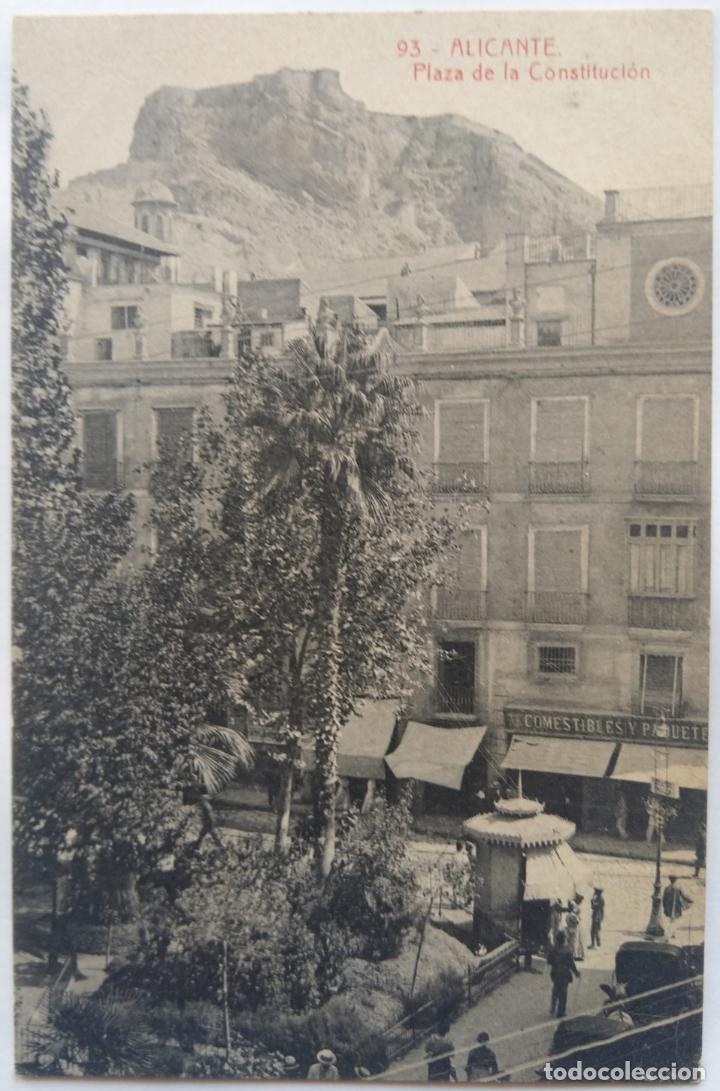 Postais: ALICANTE PLAZA DE LA CONSTITUCION