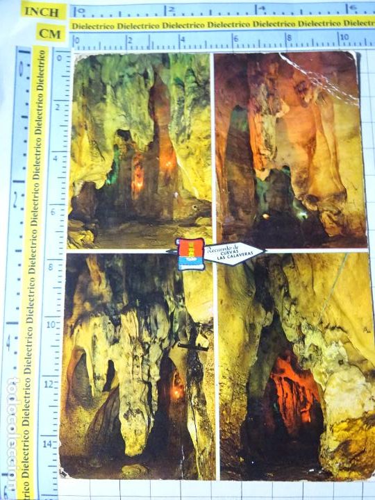 Postais: POSTAL DE ALICANTE. A&Ntilde;O 1965. BENIDOLEIG CUEVAS DE LAS CALAVERAS. 3352 PERGAMINO. 2636