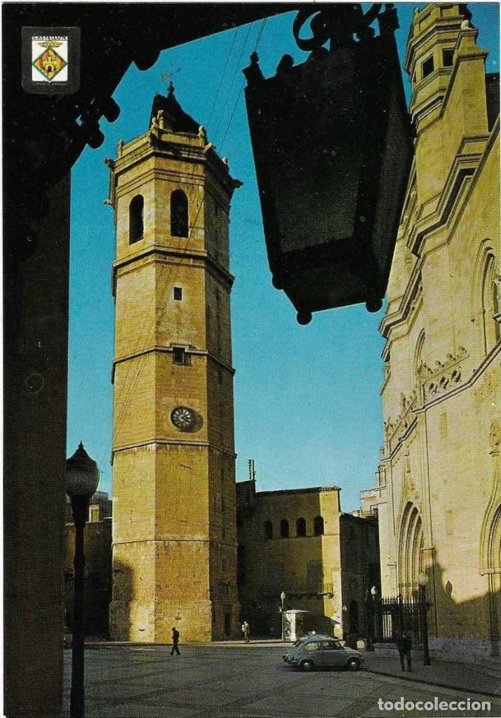 Cartes Postales: Postal Castell&oacute;n. Plaza Mayor. Campanario. 73-393