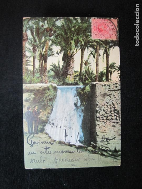 Postkarten: ELCHE-CASCADA DE AGUA DE LA ACEQUIA-POSTAL ANTIGUA-(78.985)