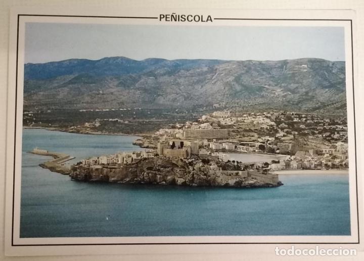Postcards: Pe&ntilde;iscola. Vista a&eacute;rea. Postal sin circular