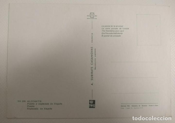 Postales: Alicante. Postal sin circular - Foto 2