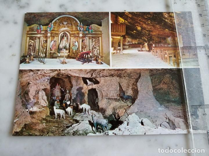 Postales: Zorita del maestrazgo (castellon) gruta de Ntra. Se&ntilde;ora de la Balma salon de estar y comedor