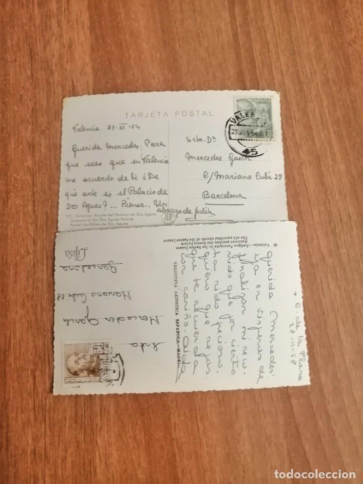 Postales: 2 POSTALES VALENCIA CIRCULADAS - Foto 2