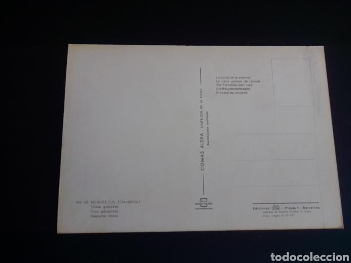 Postales: MORELLA. N&ordm; 12, COMAS ALDEA. - Foto 2